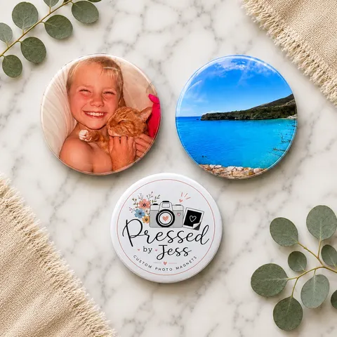 3 Pack (Save $3) - 2.25" Round Magnets