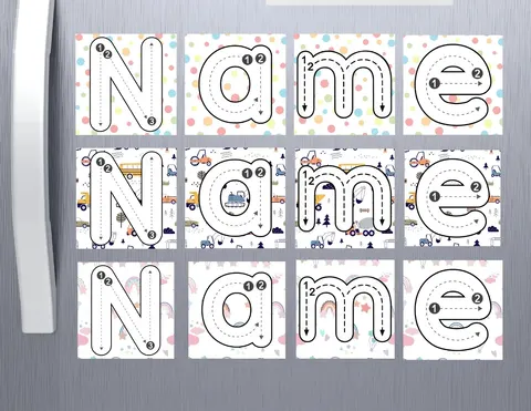 Dry Erase Letter Tracing Magnets