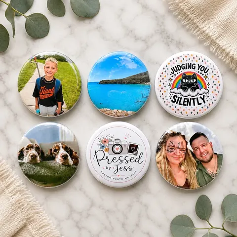 6 Pack (Save $10) - 2.25" Round Magnets