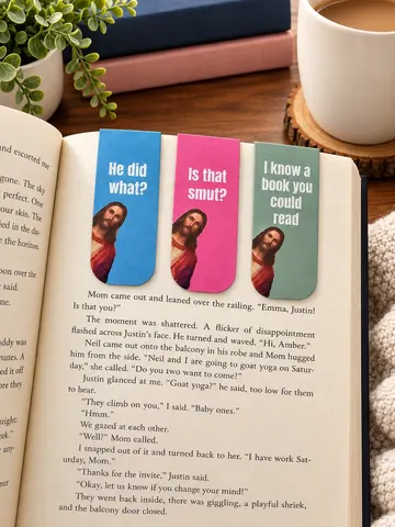 Judgmental Jesus Magnetic Bookmarks